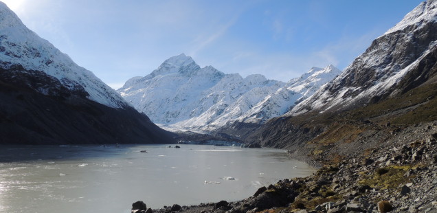 El Mount Cook (amb sol!)