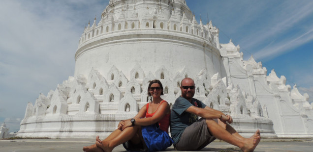 La pagoda blanca de Mingun